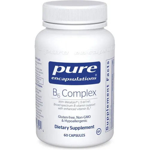 Pure Encapsulations, Витамин B6 комплекс, B6 Complex, 60 капсул