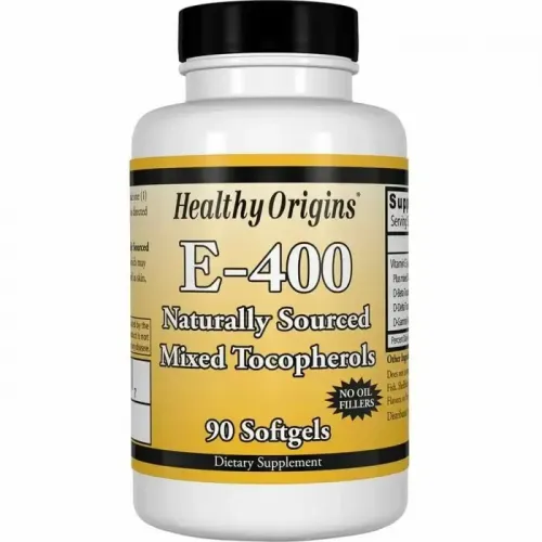 Вітамін E-400, Healthy Origins, 90 табл,