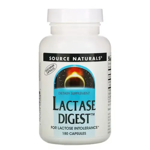 Source Naturals, Lactase Digest, лактаза, 30 мг, 180 капсул