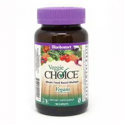 Мультивитамины для вегетарианцев, Veggie Choice, Bluebonnet Nutrition, 90 растительные каплеты