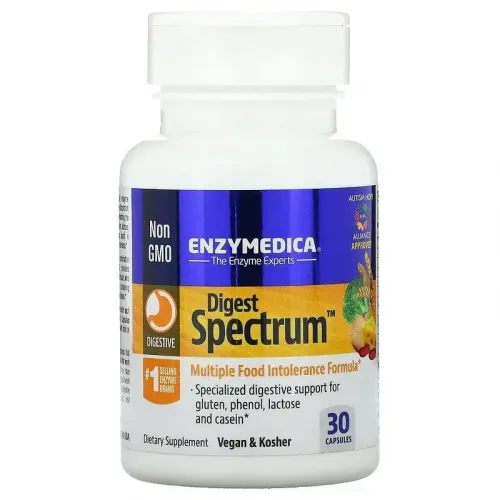 Enzymedica, Digest Spectrum, ферменти для травлення, 30 капсул 