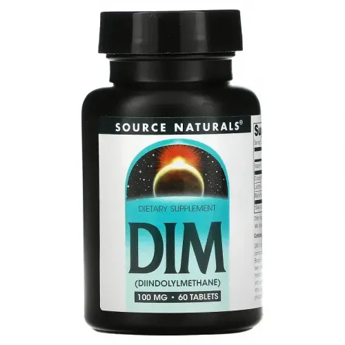 Source Naturals, DIM (дііндолілметан), 100 мг, 60 таблеток