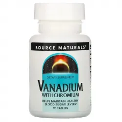 Source Naturals, ванадій з хромом, 90 таблеток 