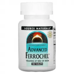 Source Naturals, Advanced Ferrochel, покращена формула, 180 таблеток 