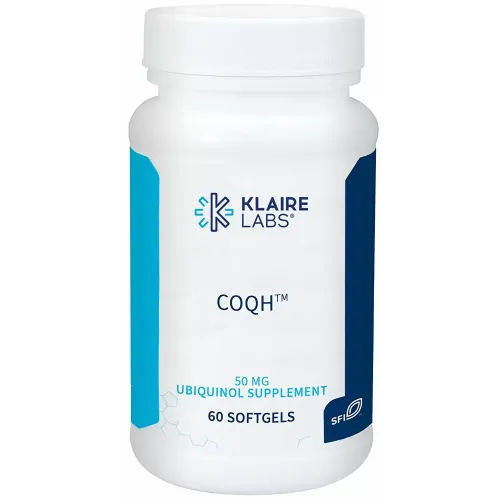 Убіхінол CoQH, Ubiquinol, Klaire Labs, 50 мг, 60 гелевих капсул