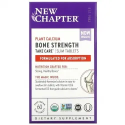 New Chapter, Bone Strength Take Care, добавка для укрепления костей, 60 маленьких растительных таблеток