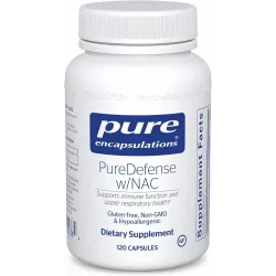 Поддержка иммунитета и здоровья дыхательной системы, PureDefense with NAC, Pure Encapsulations, 120 капсул