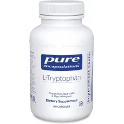 L-триптофан, l-Tryptophan, Pure Encapsulations, 90 капсул