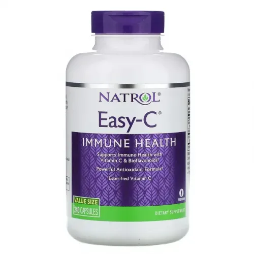 Natrol, Easy-C, для зміцнення імунітету, 500 мг, 240 капсул