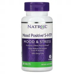 Natrol, Mood Positive 5-HTP, 5-гідрокситриптофан, 50 таблеток 