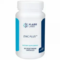 Цинк плюс, Zinc Plus, Klaire Labs, 60 капсул 