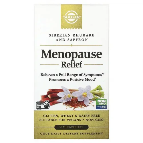 Solgar, Menopause Relief, 30 міні-таблеток