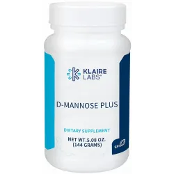 D-Манноза з журавлиною і вітаміном С, D-Mannose Plus, Klaire Labs, порошок, 144 г 