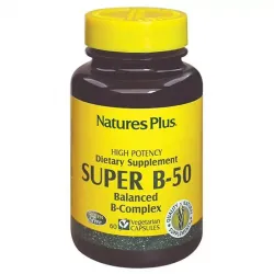 Nature's Plus, Супер В-Комплекс, В-50, 60 вегетаріанських капсул 