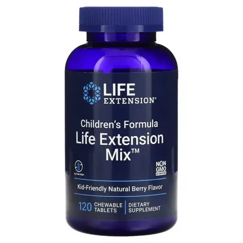 Life Extension, Life Extension Mix, дитяча добавка, з натуральним ягідним смаком, 120 жувальних таблеток