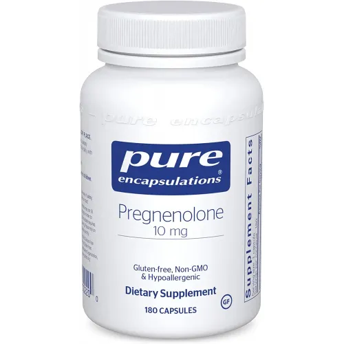 Прегненолон, Pregnenolone, Pure Encapsulations, 10 мг, 60 капсул 