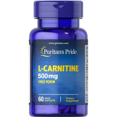 Л-карнітин, L-Carnitine, Puritan's Pride, 500 мг, 60 капсул 