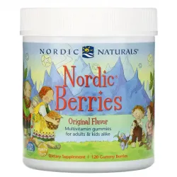 Nordic Naturals, Nordic Berries, мультивітамінні жувальні цукерки, оригінальний смак, 120 ягід-жувальних цукерок