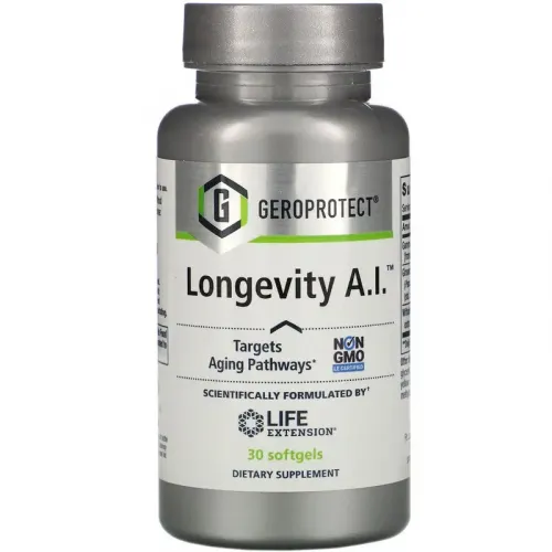 Формула довголіття, Geroprotect Longevity A.I., Life Extension, 30 капсул, 