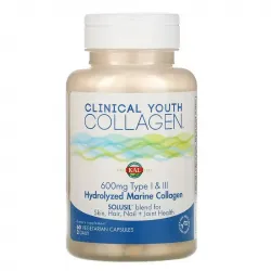 KAL, Clinical Youth Collagen, колаген, 60 вегетаріанських капсул 