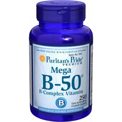 Вітамін В-50 комплекс, Vitamin B-50 Complex, Puritan's Pride, 250 капсул