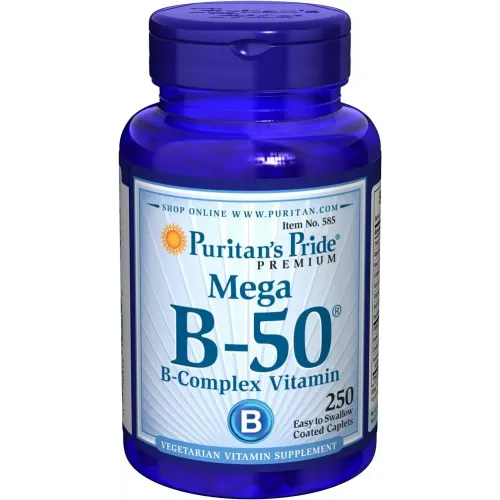 Вітамін В-50 комплекс, Vitamin B-50 Complex, Puritan's Pride, 250 капсул