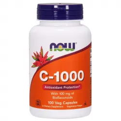 Now Foods, C-1000, из 100 мг биофлавоноидов, 100 растительных капсул