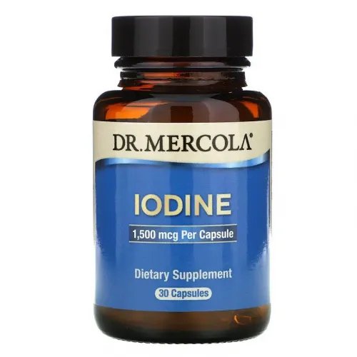 Йод, Iodine, Dr. Mercola, 1,5 мг, 30 капсул 