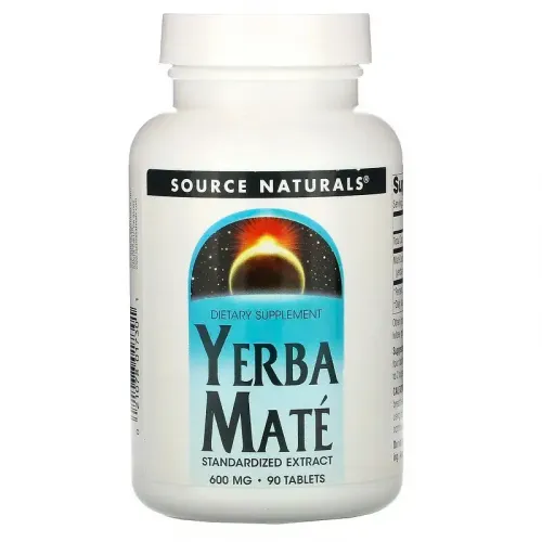 Source Naturals, Парагвайський чай (мате), 600 мг, 90 таблеток 