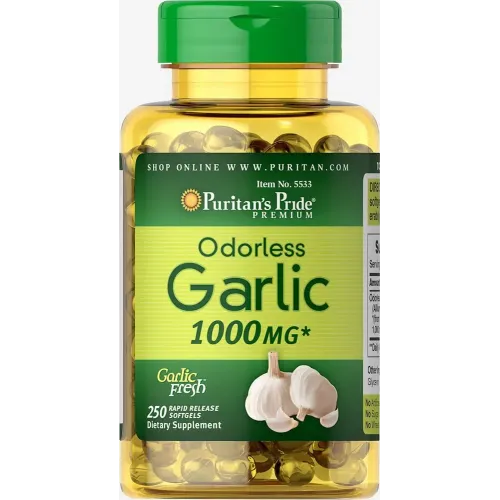 Часник, Odorless Garlic, без запаху, 1000 мг, 250 капсул 