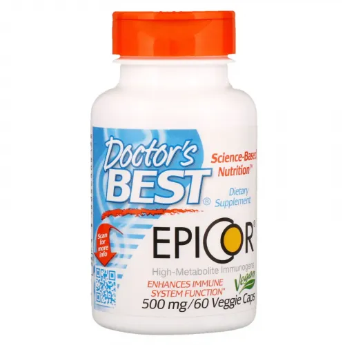 Doctor's Best, Epicor, 500 мг, 60 капсул в рослинній оболонці 