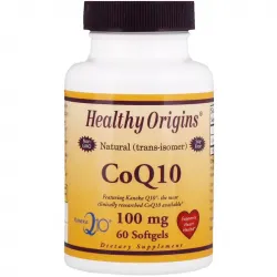 Коензим Q10, Healthy Origins, Kaneka Q10 (CoQ10 Gels), 100 мг, 60 капсул, 