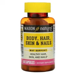 Mason Natural, Формула для тіла, волосся, шкіри та нігтів, 60 капсул 