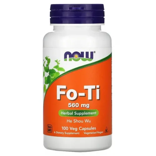 Now Foods, Fo-Ti, He Shou Wu, горец многоцветковый 560 мг, 100 вегетарианских капсул