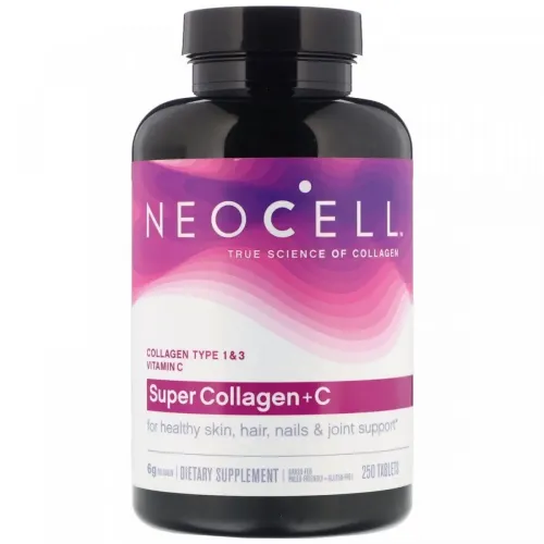 Neocell, Super Collagen + C, добавка з колагеном та вітаміном C, 250 таблеток 