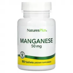 Nature's Plus, марганець, 50 мг, 90 пігулок 