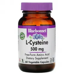 Bluebonnet Nutrition, L-цистеїн, 500 мг, 60 рослинних капсул