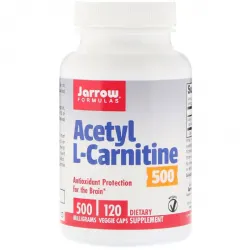 Ацетил L-Карнітин, Acetyl L-Carnitine, Jarrow Formulas, 500 мг, 120 капсул 