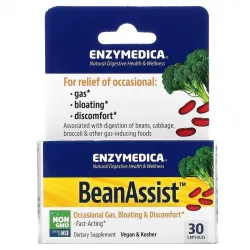 Enzymedica, BeanAssist, 30 капсул 