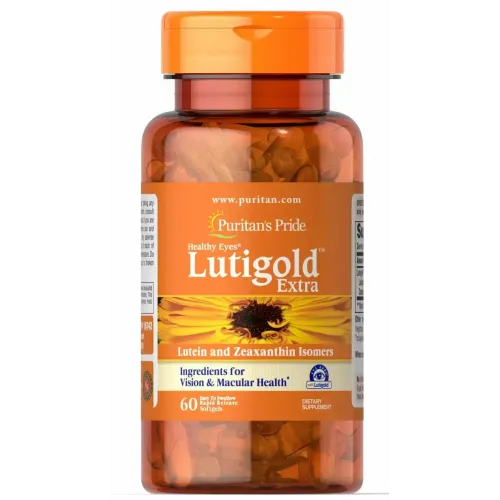 Лютеїн з зеаксантином, Healthy Eyes® Lutigold Extra, Puritan's Pride, 60 гелевих капсул 