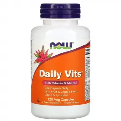 Now Foods, Daily Vits, мультивітаміни та мікроелементи, 120 вегетаріанських капсул