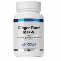 Корінь імбиру Макс-V, Ginger Root Max V Revised, Douglas Laboratories, для підтримки травлення, 60 капсул 