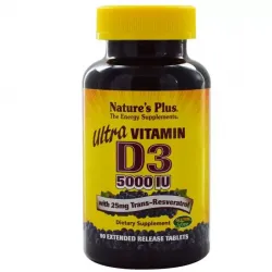 Nature's Plus, Ultra Vitamin D3, 5000 IU, 90 таблеток