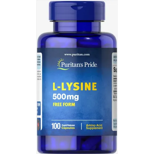 Лізин, L-Lysine, Puritan's Pride, 500 mg, 100 капсул 