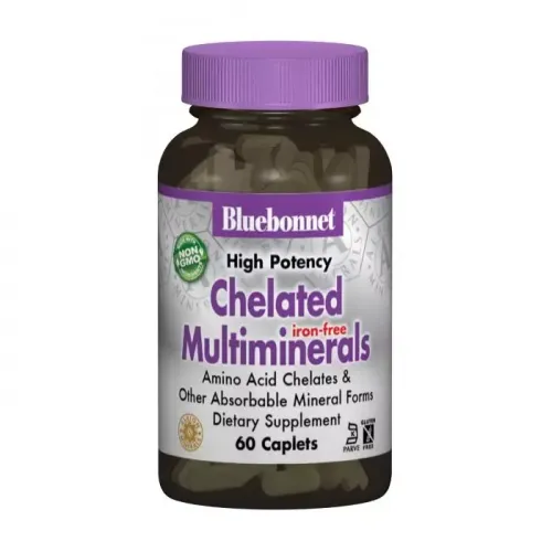 Bluebonnet Nutrition, Хелатные мультиминералы без железа, Albion, 60 капсул