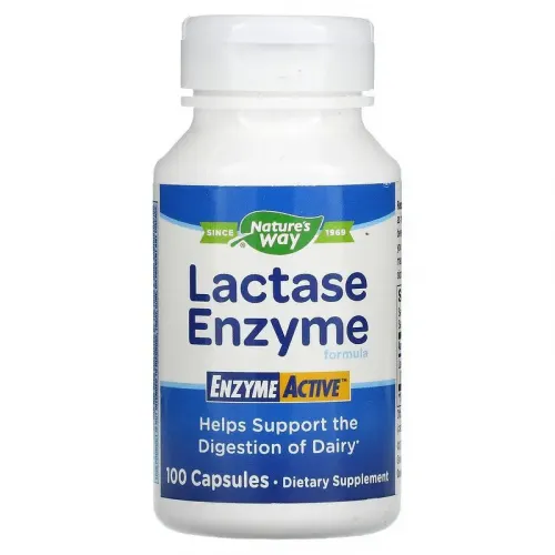 Лактаза (Lactase Formula EnzymeActive), Nature's Way, 100 капсул, 