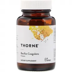 Thorne Research, Пробіотик Bacillus Coagulans, 60 вегетаріанських капсул 