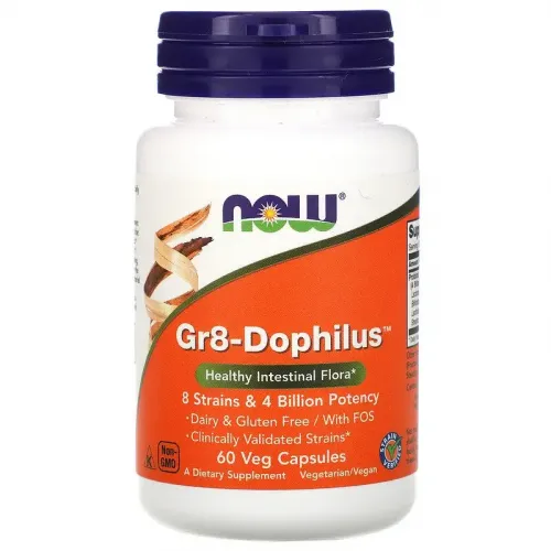 Now Foods, Gr8-Dophilus, 60 вегетарианских капсул