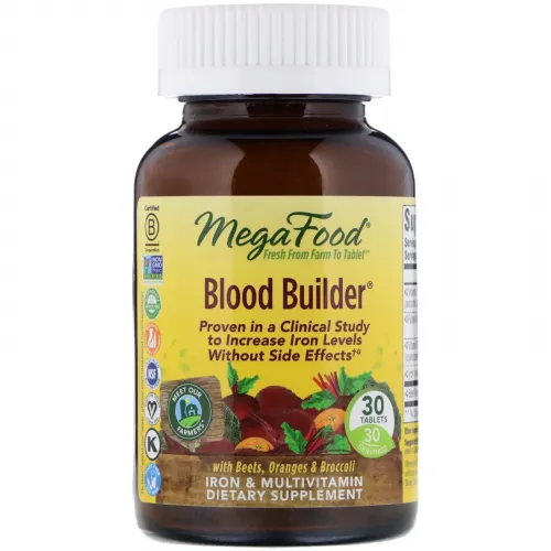 MegaFood, Blood Builder, 30 таблеток