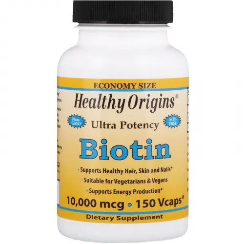 Біотин, Biotin, Healthy Origins, 10,000 мкг, 150 капсул